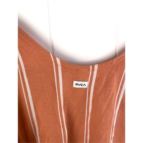 RVCA‎ Crown Washed Coral Striped Tank Top Size S - Picture 7 of 11